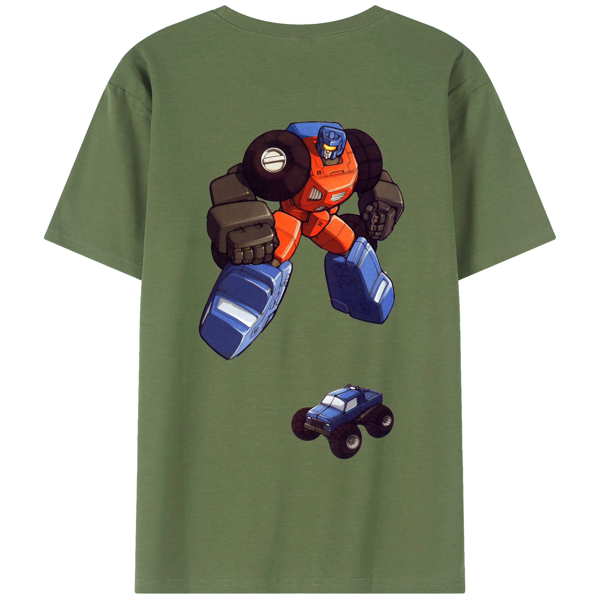 （画像用）  綿100％ メンズ半袖Tシャツ（バックプリント） 通気性